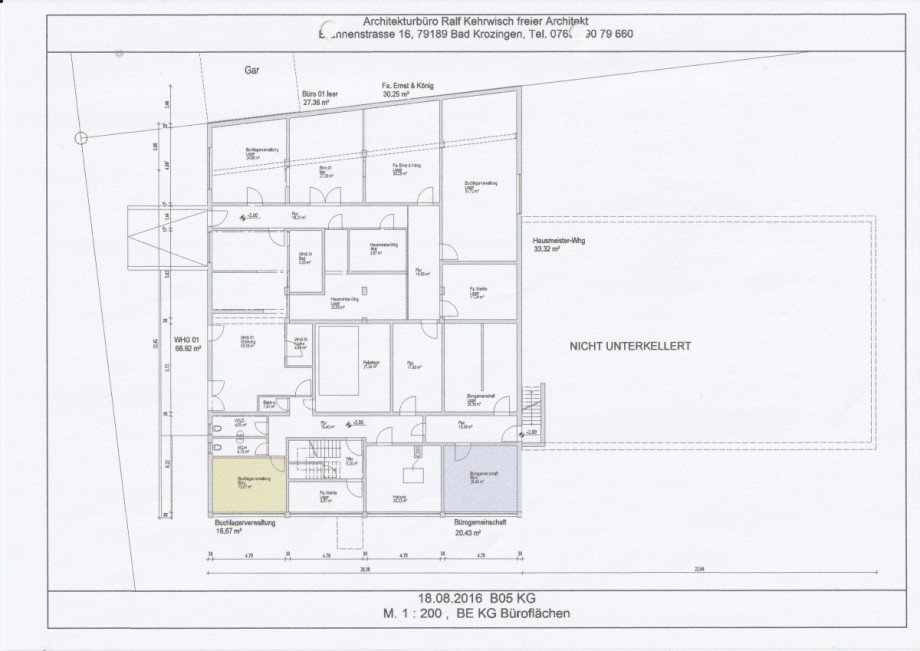 Grundriss, Plan KG sonstige Freiburg im Breisgau